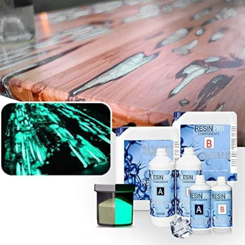 Resin Pro Epoxidharz und weißes bases Pigment in Himmelblau Farbe für Holz, River Table, DIY, künstlerische Kreationen (3200g)
