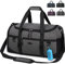 Lubardy Sporttasche Reisetasche Groß 55L Wasserdicht mit Sporthandtuch Schuhfach Nassfach Weekender Schwimmtasche Trainingstasche Damen Herren Gym Bag Grau