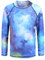 Moon Tree Schwimmshirt Jungen Langarm Rashguard Kinder Schnelltrocknendes Badeshirt für Jungen Badeanzug 170/15-16 Jahre