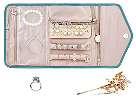 Maodom Pochette à,Pochette à pour empêcher Vos s'emmêler | Tangling Free Jewelry Organizer Roll pour bagues, Collie, Bracelets, Boucles d'oreilles
