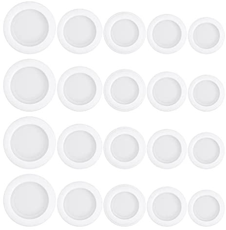 ibasenice Spardosen-Stopfen Tisch 20 Stücke Gummi Spardose Gummi Stopfen Abdeckung Ersatz Gummi ? Gummi- Rundstecker Ersatzschloss Spardose Verschluss Gummi Kunststoff Stopfen