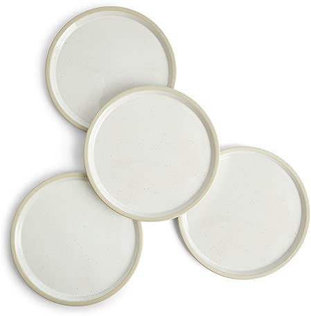 Royal Doulton Urban - Juego de 4 platos de comedor (25,5 cm), color blanco
