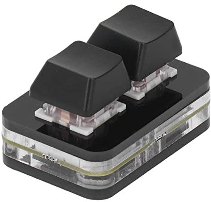 Bewinner 2-Button Tastatur für OSU - Mechanische Hotswap mit Rotem Schalter, USB Gaming Keyboard für Makros & Rhythmusspiele (Black)