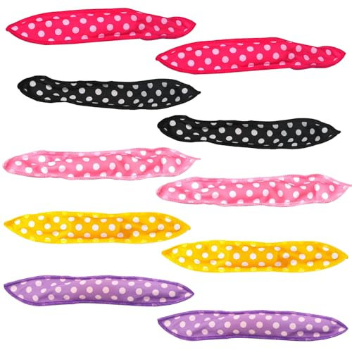10 Pièces Bigoudis D'oreiller Doux et Flexibles, Rouleaux D'éponge, de Sommeil de Nuit, Coiffure en Eponge, en Mousse Sommeil Doux, pour Femmes (Multicolore)