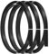 PATIKIL Lanières de Bambou pour Tissage 7/16 x 10 Pieds, Lot de 3 Fines Lanières Plates en Rotin de Vannerie pour la Fabrication de Paniers, Travaux Manuels Diy, Noir