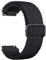 ZGCE 20mm Uhrenarmband Gewebtes Nylon Uhrenarmbänder, Mit Verstellbarer Metallschnalle, Schnellverschluss Sport Ersatzarmband 20mm Armband für Damen und Herren, Schwarz