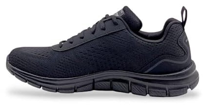 Skechers Sneaker Track-leshur da Uomo, Nero, 46 EU