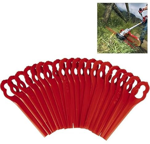 120 Pcs Plastic Grass Trimmer Blades, Cordless Strimmer Blades 83 mm Lawn Mower Cutting Blades Garden Mower Replacement Blades For GE-CT 18 Li, GC-CT 18/24 Li P Grass Trimmers