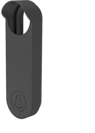 2PCS Silicone Cover, Waterproof Protective Silicone Doorbell Skin Case, for Nest Wireless Doorbell Avoid Drilling Variety Protection(black)