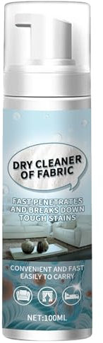 Clothes Spot Dry Cleaner,Dry Cleaning Spray,Dry Stain Remover For Clothes,Dry Cleaning Spray for Clothing Oil Stains,Dry Spot Cleaner for Clothes,Dry Care Stain Remover For Clothing Oil Stains,100ML