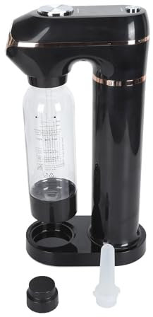 Sprudelwasserbereiter, 1 L, ABS-PET, Kommerzielle Getränkemaschine mit Manometer für Hausgemachte Kohlensäure, DIY-Familienanpassung, Modernes Design für Einen Gesünderen