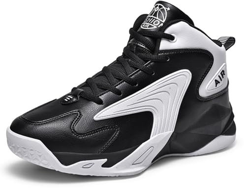 Scarpe da Basket alla Moda da Uomo, Scarpe Sportive Resistenti all'Usura All'aperto, Scarpe da Allenamento per Ragazzi(37 EU, Q1)