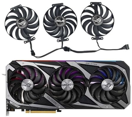 ASUS ROG STRIX RTX 3060 3080 Ti 3090 Series Replacement GPU Fan for ASUS Graphics Cards 7-Pin - Full Set (OEM)