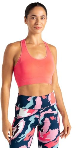 Dare2B Dont Sweat It II Bra - Damen Sport BH | herausnehmbare Polster - Orange - S