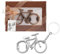 APOMOONS 2 pièces porte clé décapsuleur, ouvre bouteille homme vélo, Ouvre-bouteilles portable Drôle, porte velo Bottle Opener vélo cadeau pour anniversaire mariage