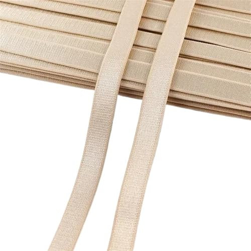 Bandas Elásticas Planas para Vestidos/Faldas Banda elástica de nailon for ropa interior, 10/20 m, 6-40 mm, licra, correas for sujetador, cintas for ropa, bandas de goma for bricolaje(Color1,20METERS_4