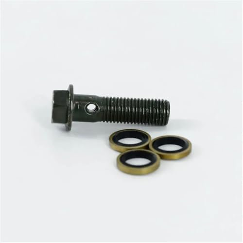 XGdEKA Remplacement de vis Creuse de Frein à Double Boulon Banjo M10 X 1.25 Compatible avec Les écrous et Les boulons(Double TUBING Screw)