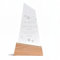 KDO MAGIC - Trophée Personnalisable - Coffret Cadeau Inclus - Trophée Verre personnalisé - Texte, prénom ou Date gravé - Triangle Bois - Anniversaire, Employé du Mois, Retraite - Thème Entreprise