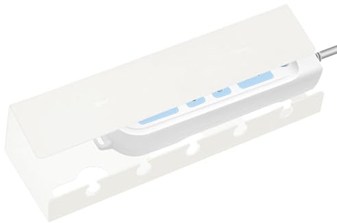 Under-table Cable Guide - Holder for Power Strip | Adhesive Holder Cable Guide without Screws for TV Desk Bedside Table