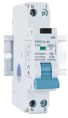 Disjoncteur Différentiel De Type A, 1P+N RCBO 20A 32A 40A 30mA 100mA 300mA Disjoncteur De Sécurité Courbe C 6KA(100mA,20A)