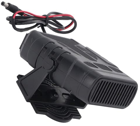 Flaroey Calefactor eléctrico de invierno con panel solar de 12 V y 30 W, secado y calefacción, ventilador calefactor para coche, calentador para exteriores