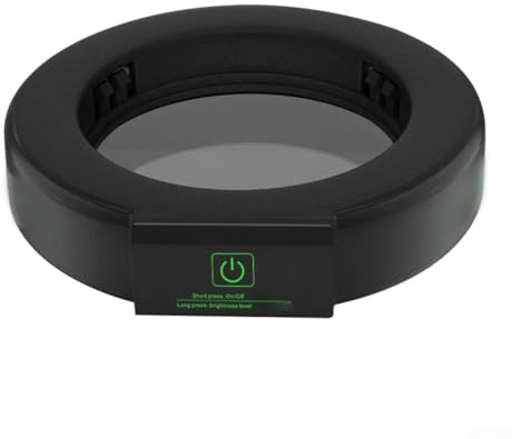 Mikroskop-LED für Ringlicht-Hilfsbeleuchtungsquelle mit Touch-Steuerung, für ultradünnes 18-mm-Design und Anti-Beschlag-Glasspiegel für klare, staubabweisende Sicht