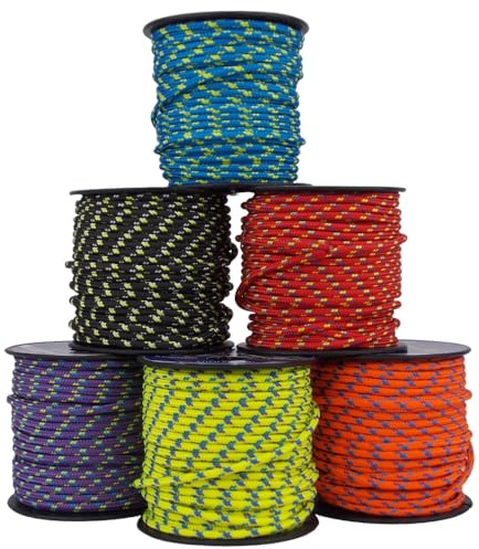 Reepschnur Ø3mm 17m – Geflochtenes Polyester Seil 16-Fach | Performance Rope Minispule | Robustes Tauwerk für Outdoor, Camping, Segeln, DIY (Blau)