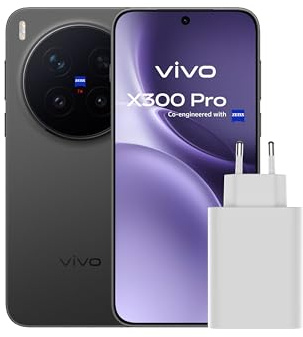 vivo X300 Pro 5G + Caricatore FlashCharge 90W | Fotocamera ZEISS 200MP | 16GB+512GB | Batteria 5440mAh | Display AMOLED 6,78 120Hz | IP68/IP69 | Android 16