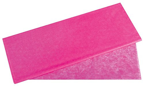 Rayher 67270264 Seidenpapier, pink, 50x75cm, 5 Bogen, 17g/m², lichtecht, farbfest, leicht transparentes, dünnes Papier, Geschenkpapier, Papier zum Basteln