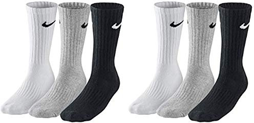 Nike Everyday Cushion Crew calcetines de deporte para hombre (6 pares), 34 cm