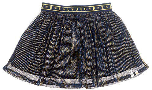Jubel Plissee Rock in Navy Gold Glitter, innen BW Futter 0158 (92)