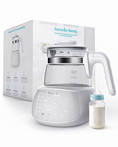 MELARQT Formula Ready Hervidor de agua con control preciso de temperatura (mantiene el calor 24 horas a temperatura perfecta), calentador eléctrico para alimentación nocturna, más rápido que el