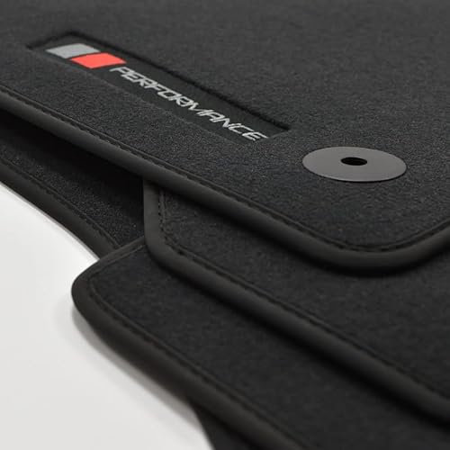 Mattenprofis Velour PB Edition Fussmatten geeignet für Audi A4 8K B8 Limousine Bj2007-2015 NSW, schwarz