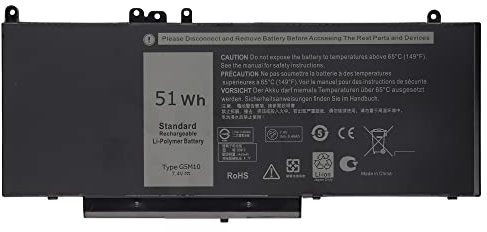 Vvsialeek G5M10 51Wh Laptop Akku Kompatibel Für Dell Latitude 14 E5450 Latitude 15 E5550 Latitude 12 E5250 Notebook 8V5GX R9XM9 WYJC2 1KY05