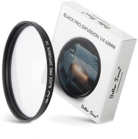 Better Focus Black Diffusion Pro Mist Filter 1/4-62 mm Glow Mist Effect Filter Cinebloom Promist Effect Filter 1/4-62 mm