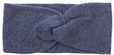 Zwillingsherz Stirnband aus 100% Kaschmir - Hochwertiges Strick-Kopfband im Uni Design für Damen Frauen - Wolle - Haarband - warm und weich für Frühjahr Herbst und Winter - jns