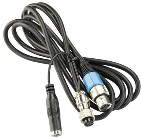 HEIL Sound CC-1-I - AR 8ft Straight Microphone Connecting Cable (XLR4 to Icom 8-pin Round)