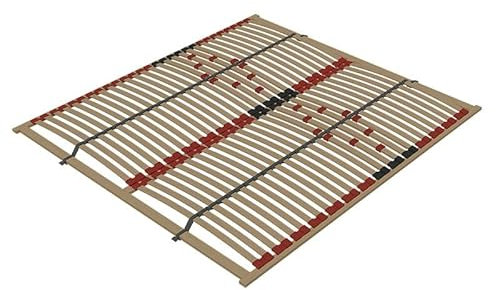 Holz-Lattenrost 80x200 Surface Standard mit Härteregelung im Lendenbereich, aus Birkenlatten gefertigt, für Selbstmontage
