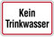 Aufkleber Warnung „Kein Trinkwasser“ Hinweis Warn Schild Folie selbstklebend | Größe wählbar Made in Germany, Größe: 10x15cm