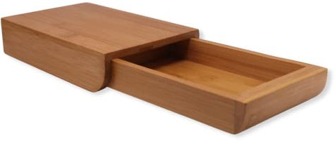 Keep Tiidy Under Desk Drawers – All-Natural Bamboo Wood Desk Storage – Space Maximizing Desk Tidy Organiser with Adhesive Stickers – Under Desk Storage for All Desktops – 21.6 x 13.5 x 4.7cm