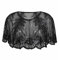 GIBZ Pailletten Schal und Wraps für Damen Elegantes Abend Cape Weiche Strickjacke 1920er Vintage Stola, Schwarz