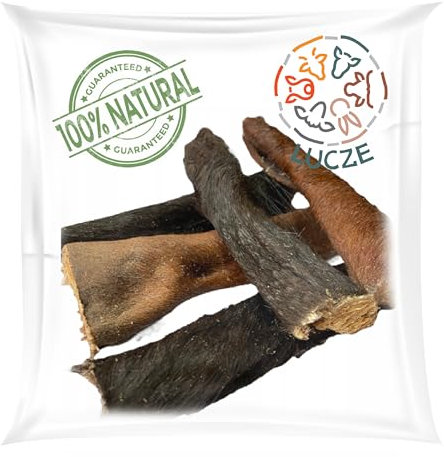 Lucze, Pferdekopfhaut für Hunde,1kg, hypoallergenes Hundefutter, Pferd pur, Leckerlie, Schonend Getrocknet ohne Chemie, 100% natürlich, gesunde Tiernahrung