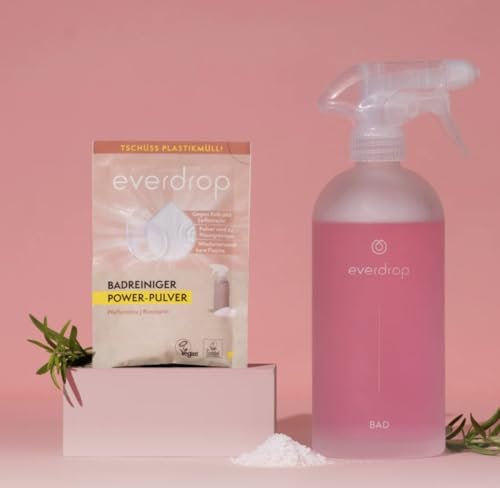everdrop Badreiniger Power-Pulver Tab Set für ein sauberes Bad, frei von Mikroplastik, vegan