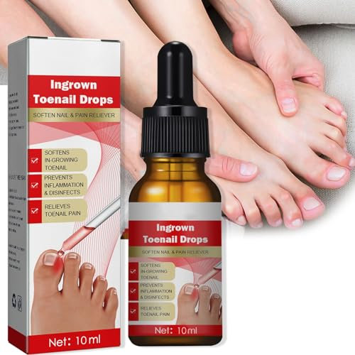 Ingrown Toenail Treatment, Nail Growth Ingrowing Toenail Treatment, Nail Helper Fungal Nail Treatment Correction Oil Drops, Ingrown Toenail Corrector, Toe Nail Fungus Treatment Cuticle Oil