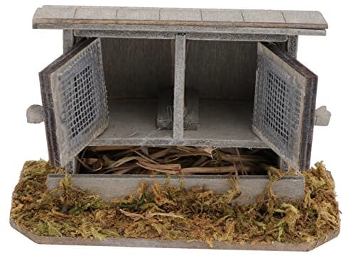 SAFIGLE 3 STK Simulierter Hühnerstall Mikrospielzeug Puppenhäuser aus Holz Anlage Spielzeuge Mini-Hühnerstall Desktop schmücken draussen Modell Dekorationen Pflanze Liebhaber Statue