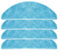 URPIZY Mopa para almohadillas para aspiradora Conga 7490 Immortal, 8290 Immortal Robot, accesorios de repuesto lavables y reutilizables (paquete de 4)