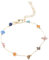 YIGZYCN Einfache Kristallperlenkette, buntes böhmisches Acryl, unregelmäßiger Stein-Armband, Schmuck für Frauen, Mädchen, Teenager, böhmische Kristallperlen, Choker-Halskette, Perlenkette, Halskette