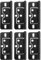 sourcing map 6Pcs 3x1.4 Inch Door Hinges Non-Mortise No Noise Bifold Door Hinges for Cabinet Furniture Window Wardrobe Electrophoresis, Black
