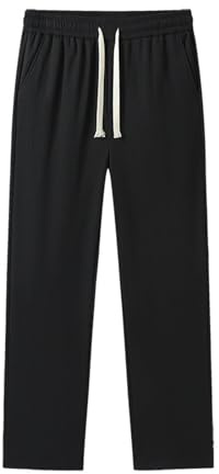 Pantalon de jogging décontracté tendance pour homme - Costume de taekwondo pour femme, Noir , M