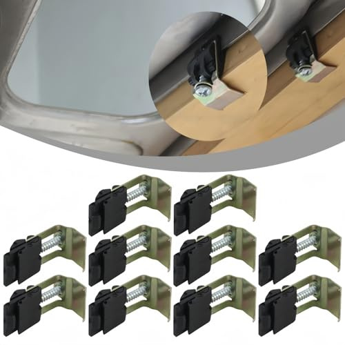 GOWEILE 10 clip per lavello da cucina, clip di fissaggio per lavello da cucina, staffe di montaggio regolabili, per cucina, bagno, doccia